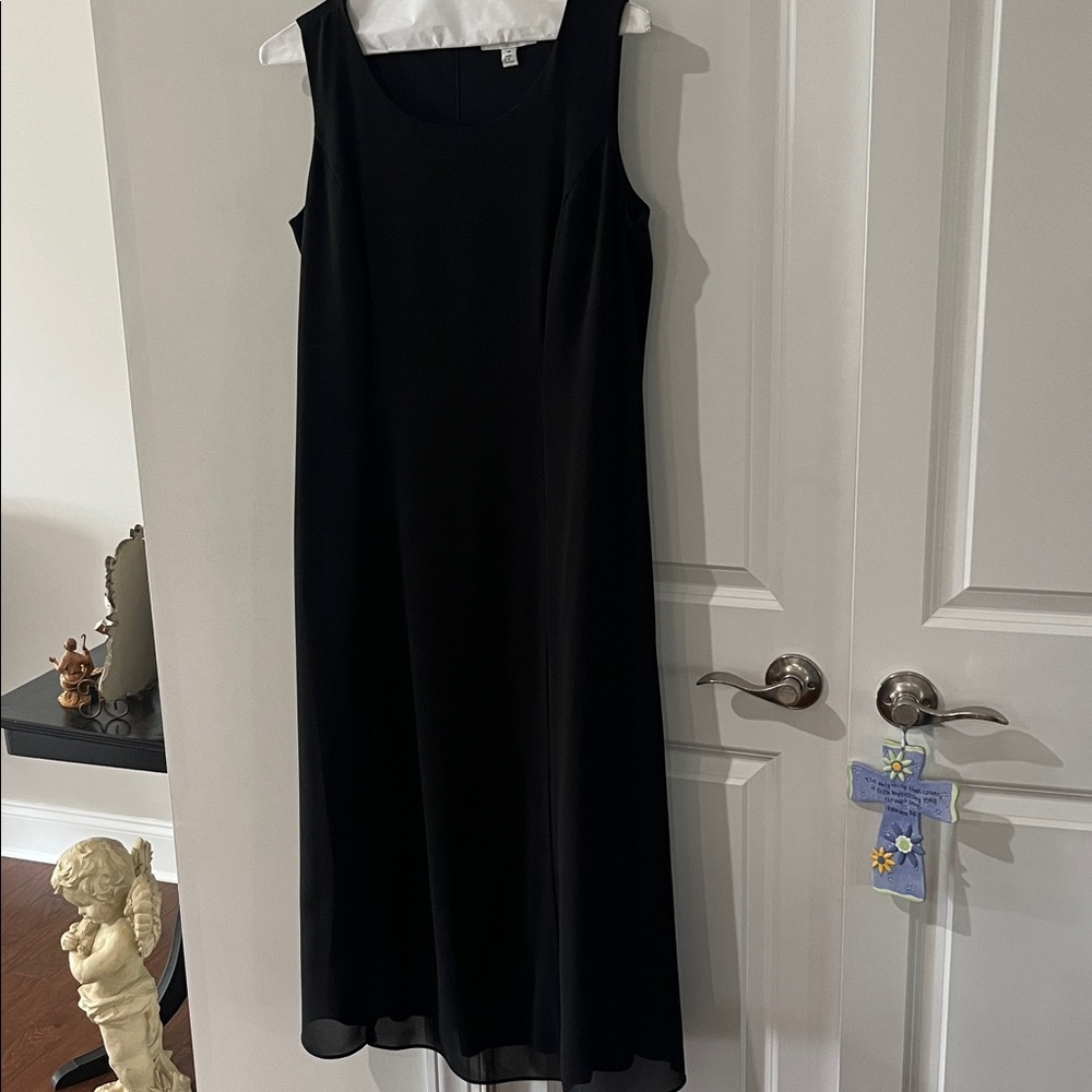 Danny and Nicole solid black long dress